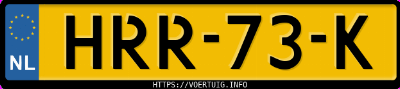 Kenteken afbeelding van HRR73K, zwarte Volvo XC60