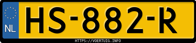 Kenteken afbeelding van HS882R, blauwe Volvo V60 Twin Engine D6 Awd