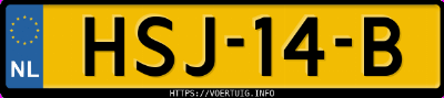Kenteken afbeelding van HSJ14B, zwarte Volvo V90 T8 Twin Engine Awd