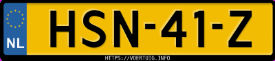 Kenteken afbeelding van HSN41Z, grijze Volvo XC60 Recharge T6 Awd