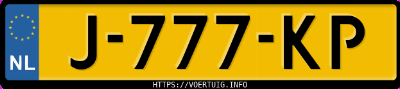 Kenteken afbeelding van J777KP, grijze Volvo S60 T3