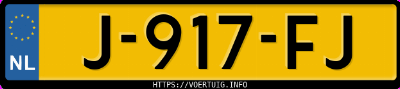 Kenteken afbeelding van J917FJ, witte Volvo XC40 T3