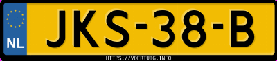 Kenteken afbeelding van JKS38B, zwarte Volvo EX30 Single Motor Extended Range