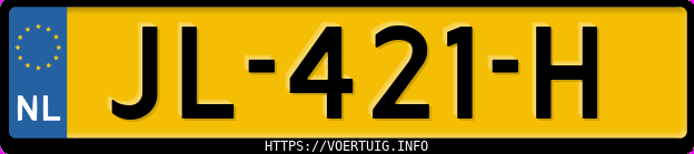 Kenteken afbeelding van JL421H, grijze Volvo V70 2.4d