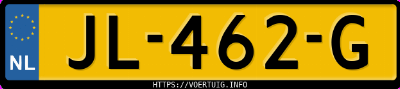 Kenteken afbeelding van JL462G, witte Volvo XC70 D4 Fwd