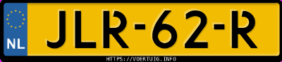 Kenteken afbeelding van JLR62R, grijze Volvo S80 2.5ft