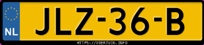 Kenteken afbeelding van JLZ36B, blauwe Volvo EX40 Xc40