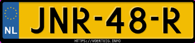 Kenteken afbeelding van JNR48R, zwarte Volvo XC60 Recharge T6 Awd