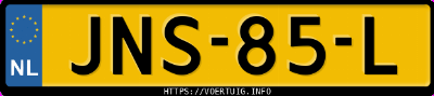 Kenteken afbeelding van JNS85L, grijze Volvo XC60 Recharge T6 Awd