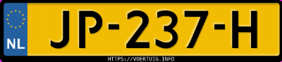 Kenteken afbeelding van JP237H, rode Volvo V40 T2