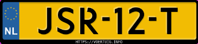 Kenteken afbeelding van JSR12T, zwarte Volvo ES90 Single Motor