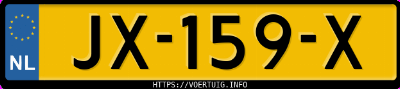 Kenteken afbeelding van JX159X, paarse Volvo XC90 V8 Awd