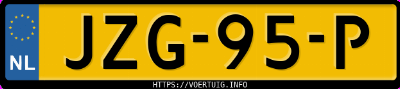 Kenteken afbeelding van JZG95P, grijze Volvo ES90 Single Motor