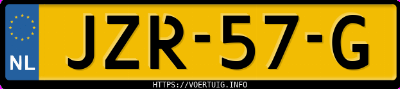Kenteken afbeelding van JZR57G, grijze Volvo ES90 Single Motor