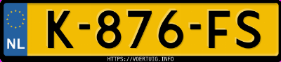 Kenteken afbeelding van K876FS, grijze Volvo XC40 T2