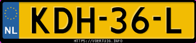 Kenteken afbeelding van KDH36L, bruine Volvo ES90 Single Motor