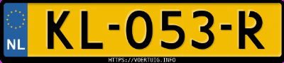 Kenteken afbeelding van KL053R, zwarte Volvo XC90 T8 Twin Engine Awd