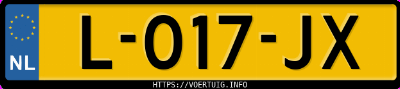 Kenteken afbeelding van L017JX, zwarte Volvo XC40 T4 Twin Engine