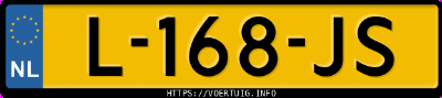 Kenteken afbeelding van L168JS, blauwe Volvo XC40 T4 Twin Engine