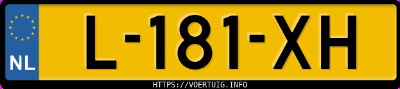 Kenteken afbeelding van L181XH, grijze Volvo XC60 T8 Twin Engine Awd
