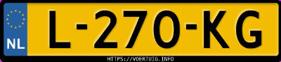 Kenteken afbeelding van L270KG, zwarte Volvo XC40 P8 Recharge Awd