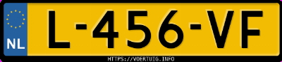 Kenteken afbeelding van L456VF, grijze Volvo XC40 T2