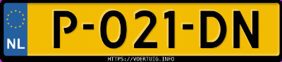 Kenteken afbeelding van P021DN, zwarte Volvo XC40 T3