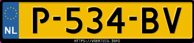 Kenteken afbeelding van P534BV, zwarte Volvo XC40 T4 Twin Engine