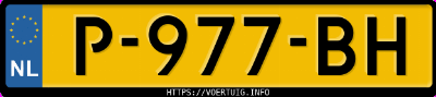 Kenteken afbeelding van P977BH, witte Volvo XC40 T2