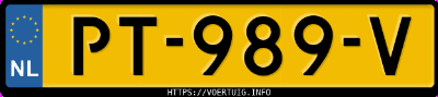 Kenteken afbeelding van PT989V, grijze Volvo V40 Cross Country T3