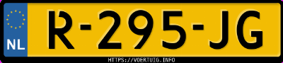 Kenteken afbeelding van R295JG, zwarte Volvo Xc 90