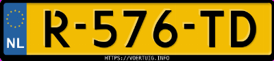 Kenteken afbeelding van R576TD, grijze Volvo XC90 T8 Twin Engine Awd