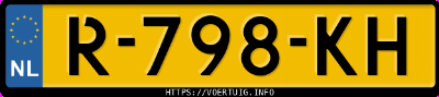 Kenteken afbeelding van R798KH, grijze Volvo V60 Ii