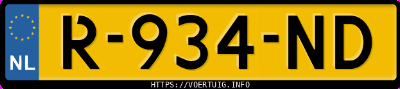 Kenteken afbeelding van R934ND, grijze Volvo XC40 Recharge Pure Electric