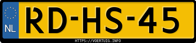 Kenteken afbeelding van RDHS45, grijze Volvo 940 2.3 I.c.