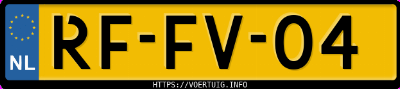 Kenteken afbeelding van RFFV04, blauwe Volvo 940 2.3 I.c. Aut.
