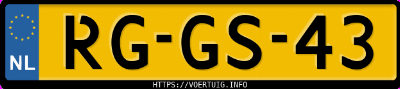 Kenteken afbeelding van RGGS43, grijze Volvo 940 2.3 T