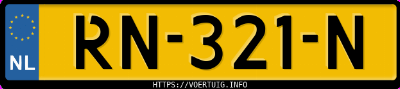 Kenteken afbeelding van RN321N, grijze Volvo XC60 T5 Drive
