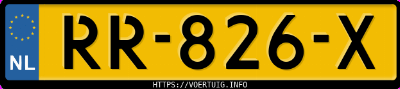 Kenteken afbeelding van RR826X, witte Volvo V60 D4 Drive