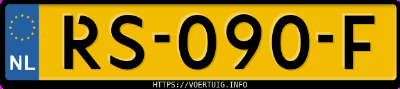 Kenteken afbeelding van RS090F, grijze Volvo XC60 D5 Awd