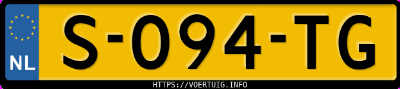 Kenteken afbeelding van S094TG, zwarte Volvo XC40 T4