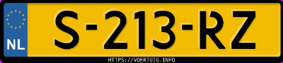 Kenteken afbeelding van S213RZ, grijze Volvo XC90 T8 Twin Engine Awd