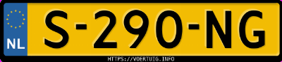 Kenteken afbeelding van S290NG, zwarte Volvo XC60 T8 Twin Engine Awd