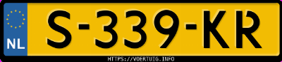 Kenteken afbeelding van S339KR, zwarte Volvo V50 1.6 I 16v
