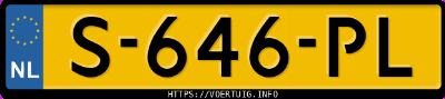 Kenteken afbeelding van S646PL, zwarte Volvo XC40 Recharge Pure Electric