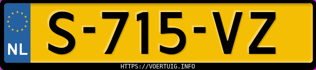 Kenteken afbeelding van S715VZ, zwarte Volvo XC40 T3