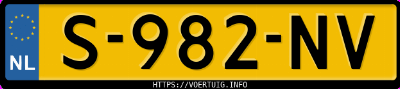 Kenteken afbeelding van S982NV, grijze Volvo V70 2.5ft