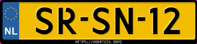 Kenteken afbeelding van SRSN12, grijze Volvo 940