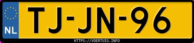Kenteken afbeelding van TJJN96, blauwe Volvo S70 R