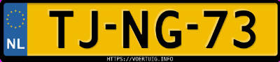 Kenteken afbeelding van TJNG73, groene Volvo 940